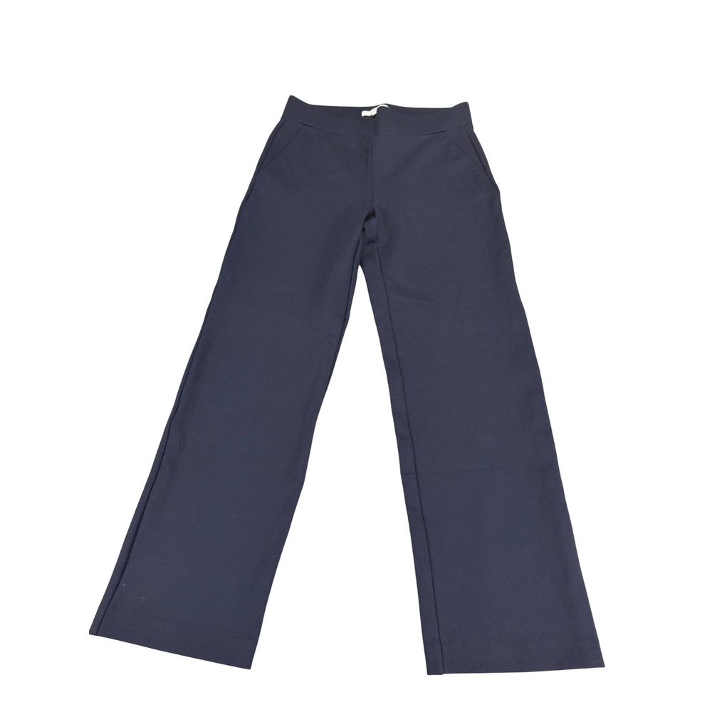 Loft Womens Navy Blue Stretch Trousers Size Medium Pockets Office Work